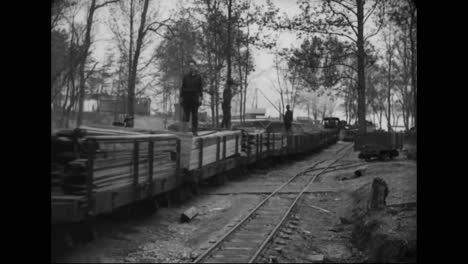 1914-Werden-Im-Wald-In-Virginia-Kasernen-Und-Häuser-Gebaut
