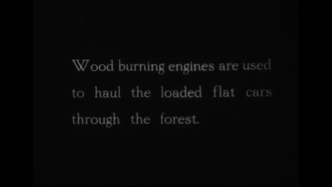 Forestry-Develops-In-America-In-1918-Logging-Trains-In-Action