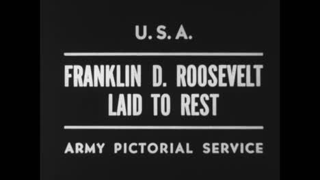 The-Funeral-Of-Us-President-Franklin-Roosevelt-In-1945
