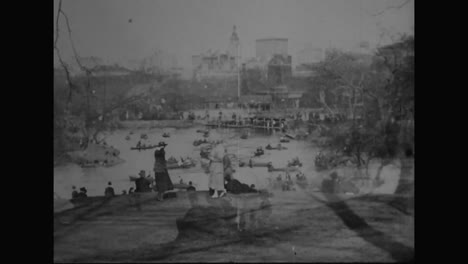 Central-Park-En-La-Ciudad-De-Nueva-York-En-La-Década-De-1910.