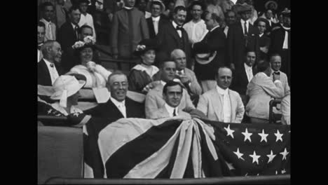 President-Woodrow-Wilson-Throws-Out-The-First-Ball-At-The-Opening-Of-Baseball-Season