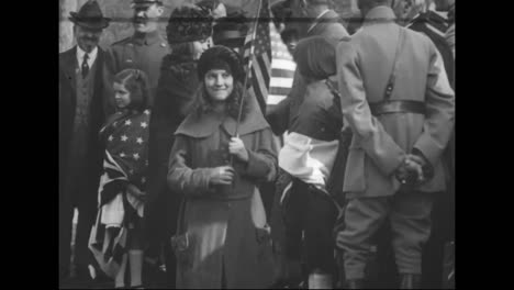 Washington-Dc-School-Niños-Honor-French-World-War-One-Hero-Marshall-Ferdinand-Foch-In-1921