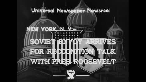 El-16-De-Noviembre-De-1933,-El-Presidente-Franklin-Roosevelt-Puso-Fin-A-Casi-16-Años-De-No-Reconocimiento-Estadounidense-De-La-Unión-Soviética-Tras-Una-Serie-De-Negociaciones-En-Washington-Dc-Con-El-Comisario-Soviético-De-Relaciones-Exteriores-Maxim-Litvinov