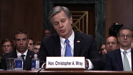 Fbi-Director-Christopher-Wray'S-Opening-Remarks-To-The-Senate-Judiciary-Committee-About-Killed-Police-Officers-July-23-2019