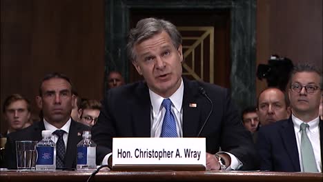 Fbi-Director-Christopher-Wray'S-Opening-Remarks-To-The-Senate-Judiciary-Committee-About-Police-Officers-Being-Killed-July-23-2019