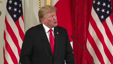President-Trump-Speaks-About-The-American-Farmers-Wanting-A-Level-Playing-Field-Joint-Press-Conference-With-Japanese-Prime-Minister-Shinzo-Abe-2019