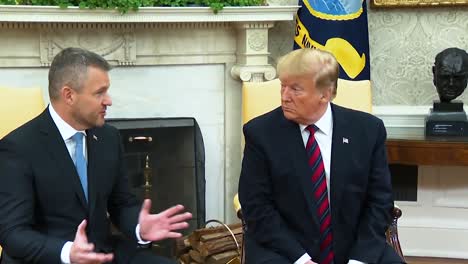 Slovakian-Prime-Minister-Peter-Pelligrini-Speaks-Positively-About-The-Slovakian-And-American-Economy-On-A-Visit-To-The-White-House-2019