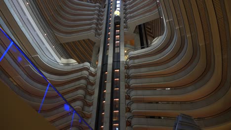 A-low-angle-perspective-looking-up-at-the-Marriott-Marquis-hotel-in-Atlanta-Georgia-1
