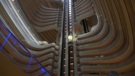 A-low-angle-perspective-looking-up-at-the-Marriott-Marquis-hotel-in-Atlanta-Georgia-2
