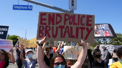 Extreme-Slo-Mo-Signs-Say-End-Police-Brutality-During-A-Black-Lives-Matter-Blm-March-In-Ventura-California