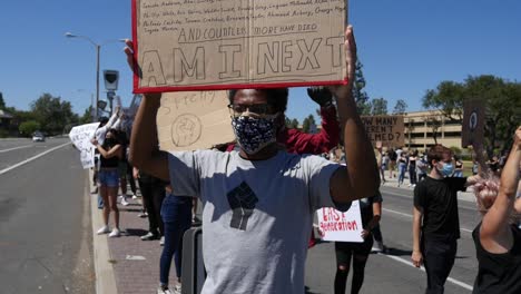 Extreme-Slo-Mo-Black-Man-Sign-Says-Am-I-Next-During-A-Black-Lives-Matter-Blm-March-In-Ventura-California