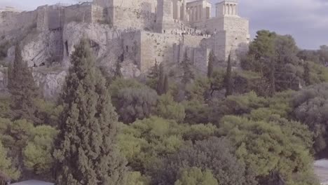 Good-Drone-Aerial-Shot-Of-The-Parthenon-Acropolis-In-Athens-Greece-Greek-Architecture