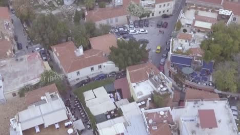 Kippen-Sie-Die-Drohne-Luftaufnahme-Von-Athen-Griechenland-Nach-Oben