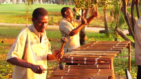 Africans-Play-The-Marimba-Or-Xylophone-In-A-Música-Festival-In-Zambia