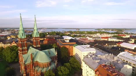 An-aerial-view-shows-St-John's-Church-in-Helsinki-Finland