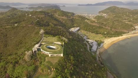 An-aerial-view-shows-the-Benesse-House-on-Naoshima-Island-in-Japan-1