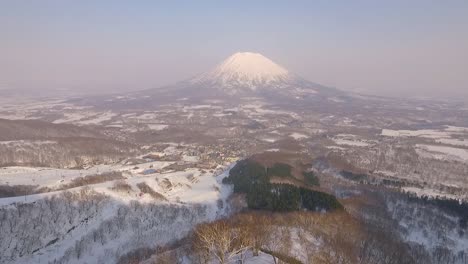 The-Niseko-Annupuri-mountain-is-seen-covered-in-snow-in-Hokkaido-Japan
