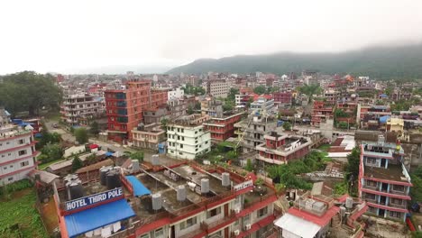 An-aerial-view-shows-the-city-of-Pokhara-Nepal