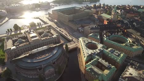 An-aerial-view-shows-the-Parliament-House-on-Riksgatan-in-Stockholm-Sweden-1
