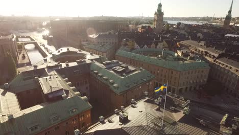 Eine-Luftaufnahme-Zeigt-Das-Stadtbild-Von-Stockholm-Schweden
