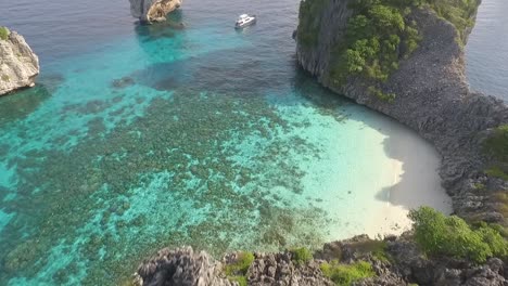 An-aerial-view-shows-boats-by-the-Koh-Haa-islands-of-Thailand-2