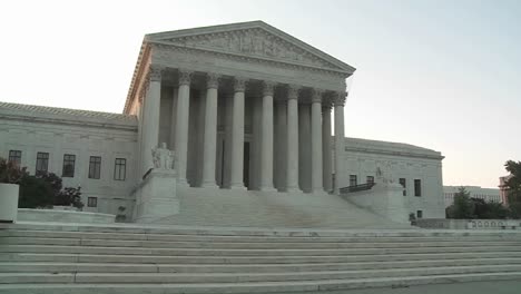 An-establishing-shot-of-the-Supreme-Court-Building-in-Washington-DC