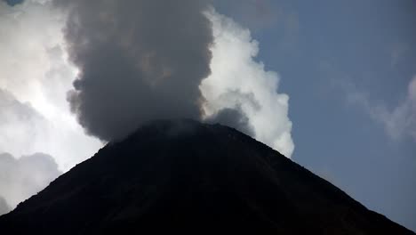 An-active-volcano-bilious-smoke-and-ash-2