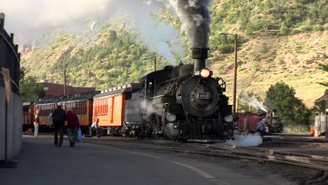 A-steam-train-leaving-the-station