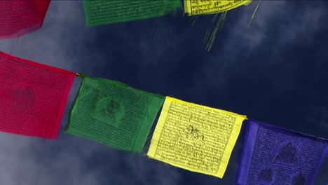 Shot-of-central-pole-holding-prayer-flags