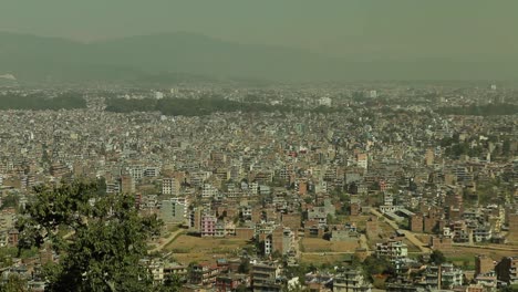 Statische-Aufnahme-Von-Kathmandu-Von-Einem-Hügel-Aus-Hill