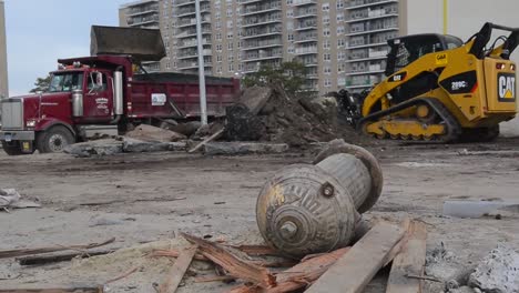 The-Boardwalk-In-Seaside-New-York-Undergoes-Cleanup-Operations-Following-Hurricane-Sandy