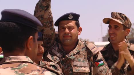 Crowds-Of-Jordanian-Air-Force-Military-Personnel-Cheer-For-The-Camera-5