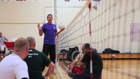 Wounded-And-Disabled-Army-Veterans-Play-A-Game-Of-Volleyball