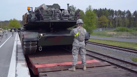 Us-Military-Gear-Is-Loaded-On-To-Railcars-And-Prepared-For-Cross-Country-Transport-13