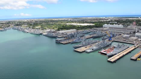 Antennen-über-Honolulu-Hawaii-Und-Pearl-Harbor