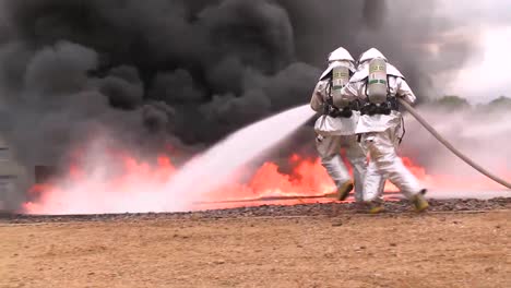 Firefighters-Battle-A-Practice-Chemical-Fire-4