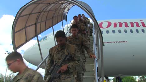 Soldiers-Arrive-On-A-Mission-In-The-Philippines-On-A-Charter-Flight