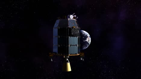 A-Conceptual-Animation-Of-Ames-Ladee-Satellite-Spacecraft-Flying-Through-Space