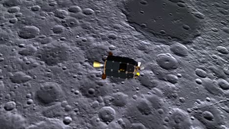 An-Animated-Spacecraft-Crashes-Into-The-Moon