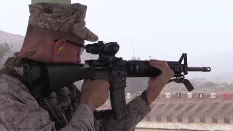 Marine-Corps-Officers-Practicing-Marksmanship-At-A-Firing-Range-3