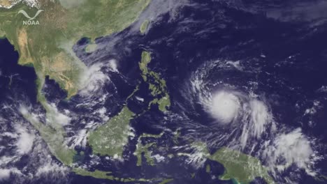 A-Powerful-Typhoon-Haiyan-Makes-Its-Way-Towards-Taiwan-And-China