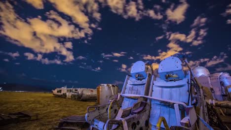 Great-Time-Lapse-Shots-Through-A-Junkyard-Or-Boneyard-Of-Abandoned-Airplanes-At-Night-1