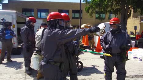 Natural-Guard-Troops-And-Us-Army-Reserve-Conduct-Practice-Emergency-Rescue-Operations-After-A-Mock-Natural-Disaster-Involving-A-Chemical-Spill