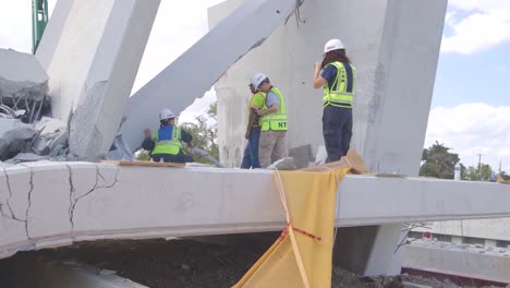 Ntsb-Inspectors-Look-At-The-Collapse-Of-A-Pedestrian-Bridge-Onto-Traffic-At-Florida-International-University-6