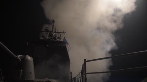 Airstrikes-Are-Ordered-From-A-Us-Ship-On-Targets-In-Syria