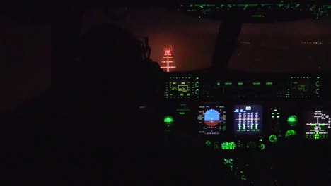 Footage-Shows-The-View-From-The-Cockpit-As-C17-Lands-In-Kuwait