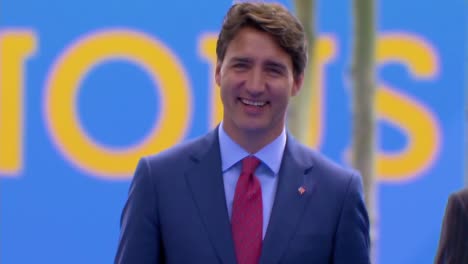 Kanadas-Premierminister-Justin-Trudeau-Kommt-Zum-NATO-Gipfel-In-Brüssel-Belgien-2
