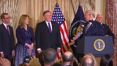 Us-President-Donald-Trump-Swears-In-A-New-Secretary-Of-State-Mike-Pompeo