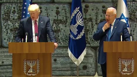 Us-President-Donald-Trump-And-Israel-President-Reuven-Rivlin-Exchange-Remarks-During-The-Presidential-Visit-To-Jerusalem-2