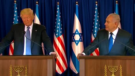 Us-President-Donald-Trump-And-Israel-Prime-Minister-Benjamin-Netanyahu-Exchange-Remarks-During-The-Presidential-Visit-To-Jerusalemthe-Western-Wall